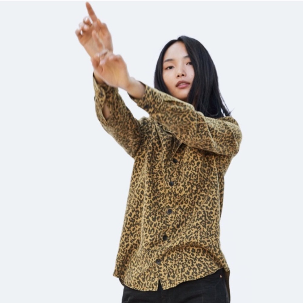 Zara Woman Punk Leopard shirt